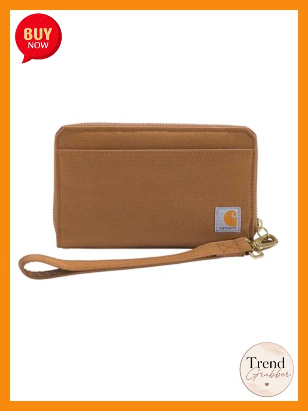 Nylon Lay-Flat Clutch Wallet Water Resistant Wristlet